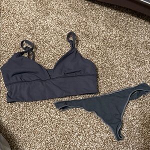 SKIMS Classic Black bra and panty